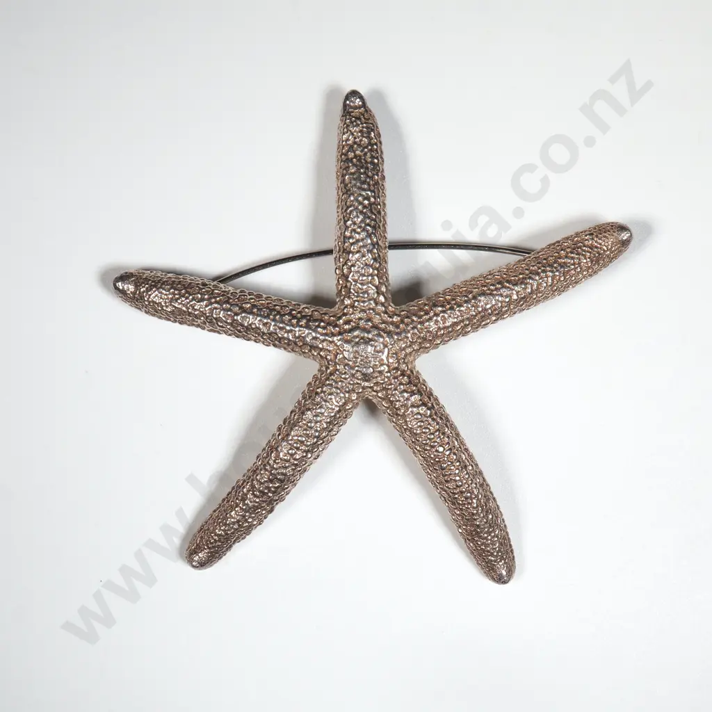 Handcrafted Bob Wyber Sterling Silver Starfish Brooch Image 1++