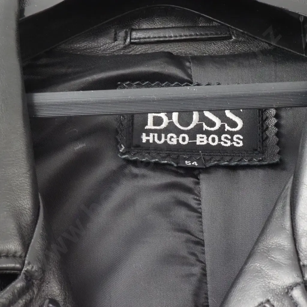 Leather Hugo Boss Mens Jacket - Unworn  Image 1++