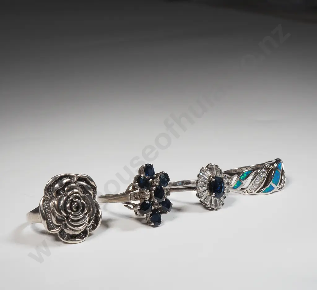 Assorted Sterling Silver Rings Image 1++