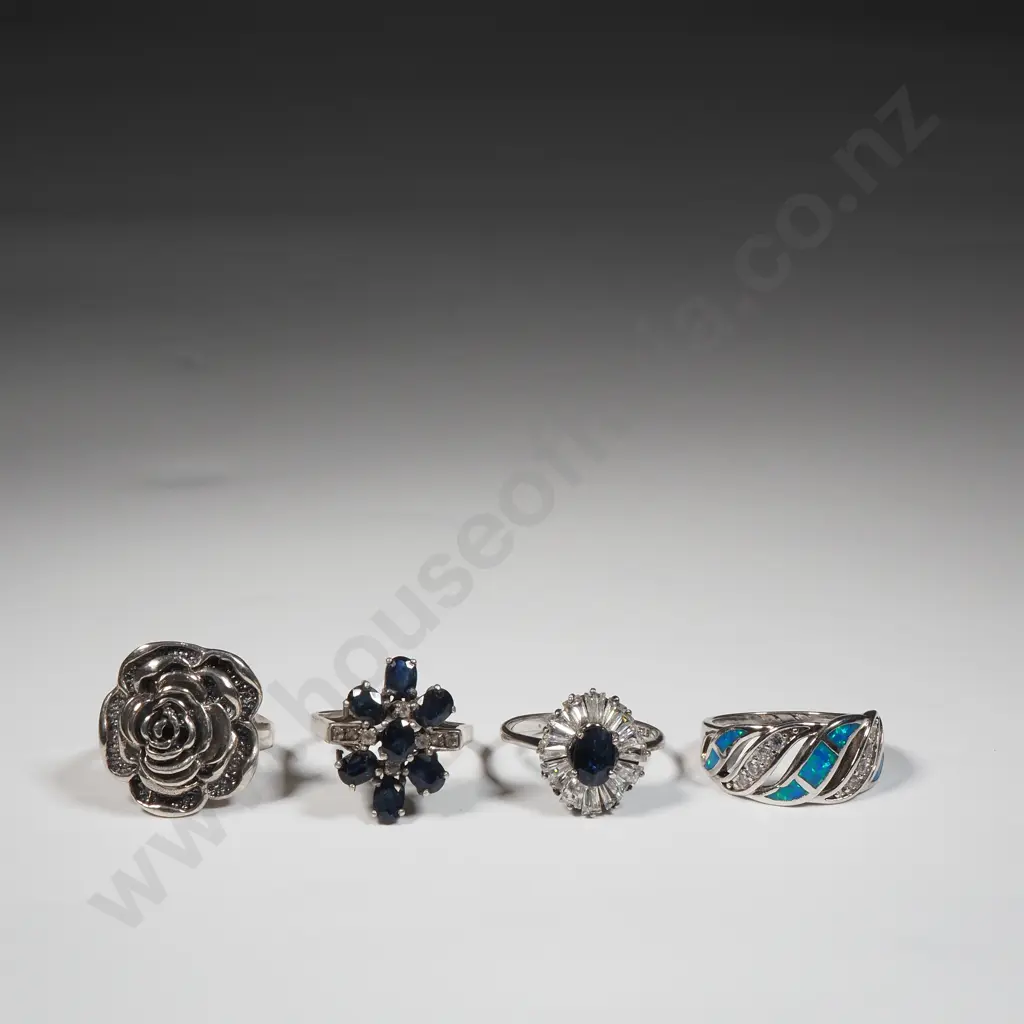 Assorted Sterling Silver Rings Image 1++