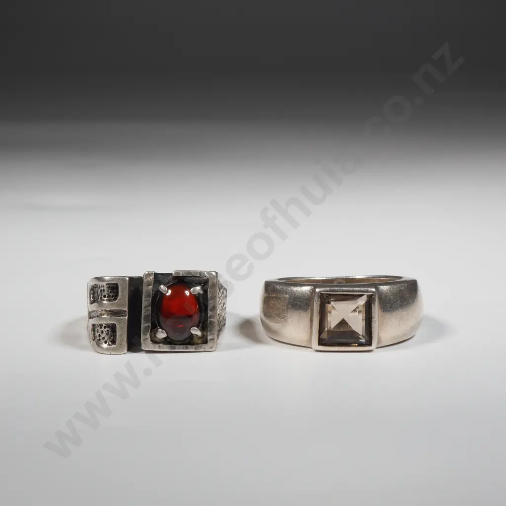 Two Substantial Sterling SIlver Rings Image 1++