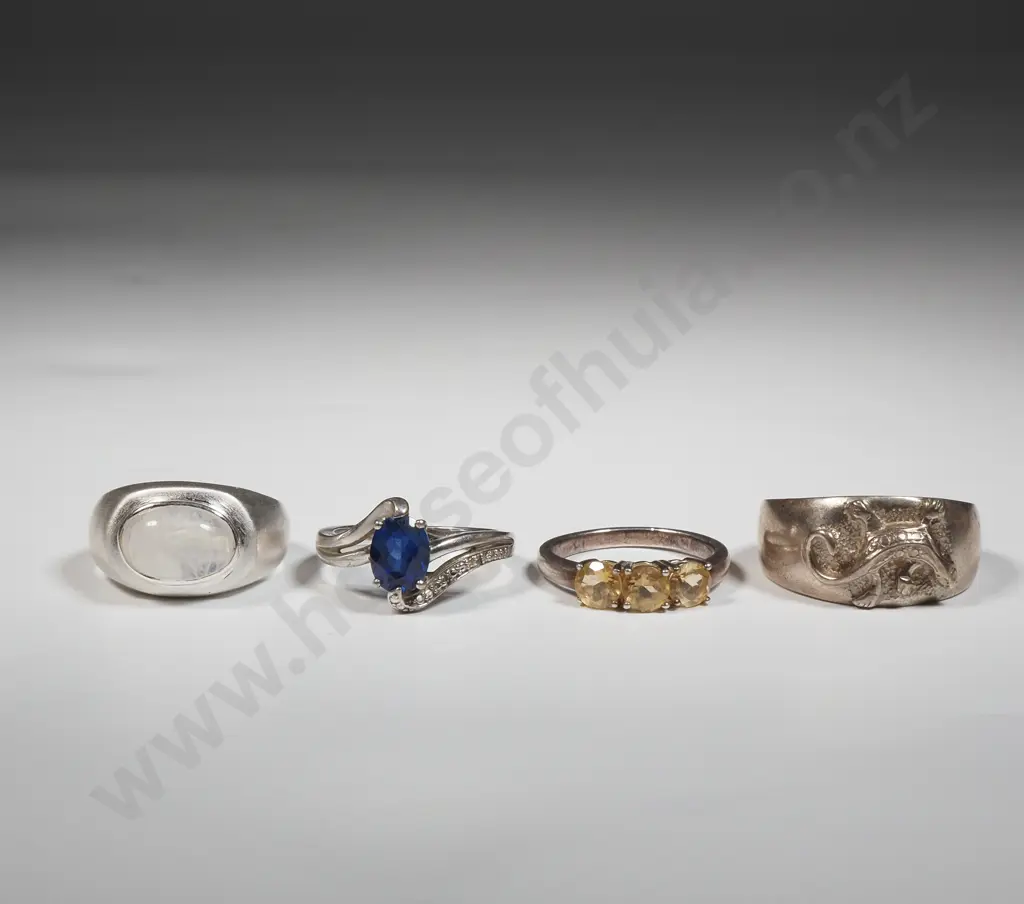 Assorted Sterling Silver Rings Image 1++