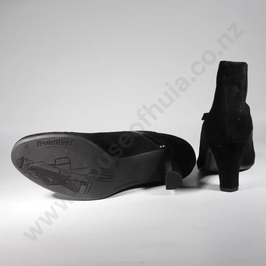 BEAUTIFEEL Dress Boots Belle Black Suede (41) Image 1++