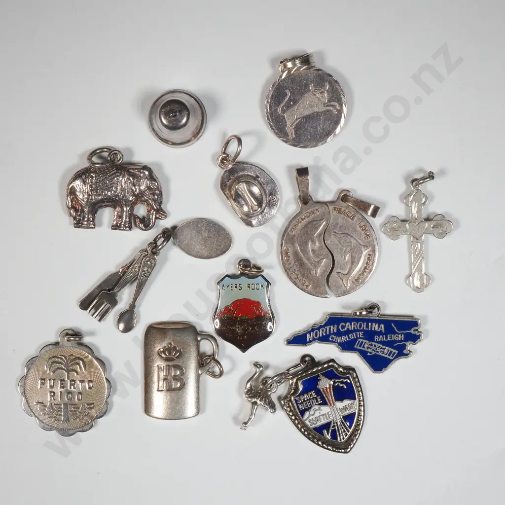 Assorted Sterling Silver Pendants / Charms Image 1++