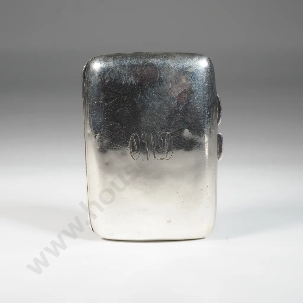 Sterling Silver Cigarette Case Image 1++