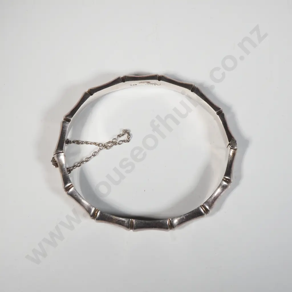 Sterling Silver Bamboo Bracelet Image 1++