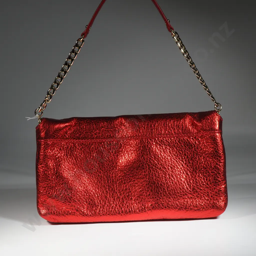 OROTON Red Metallic Bag Image 1++