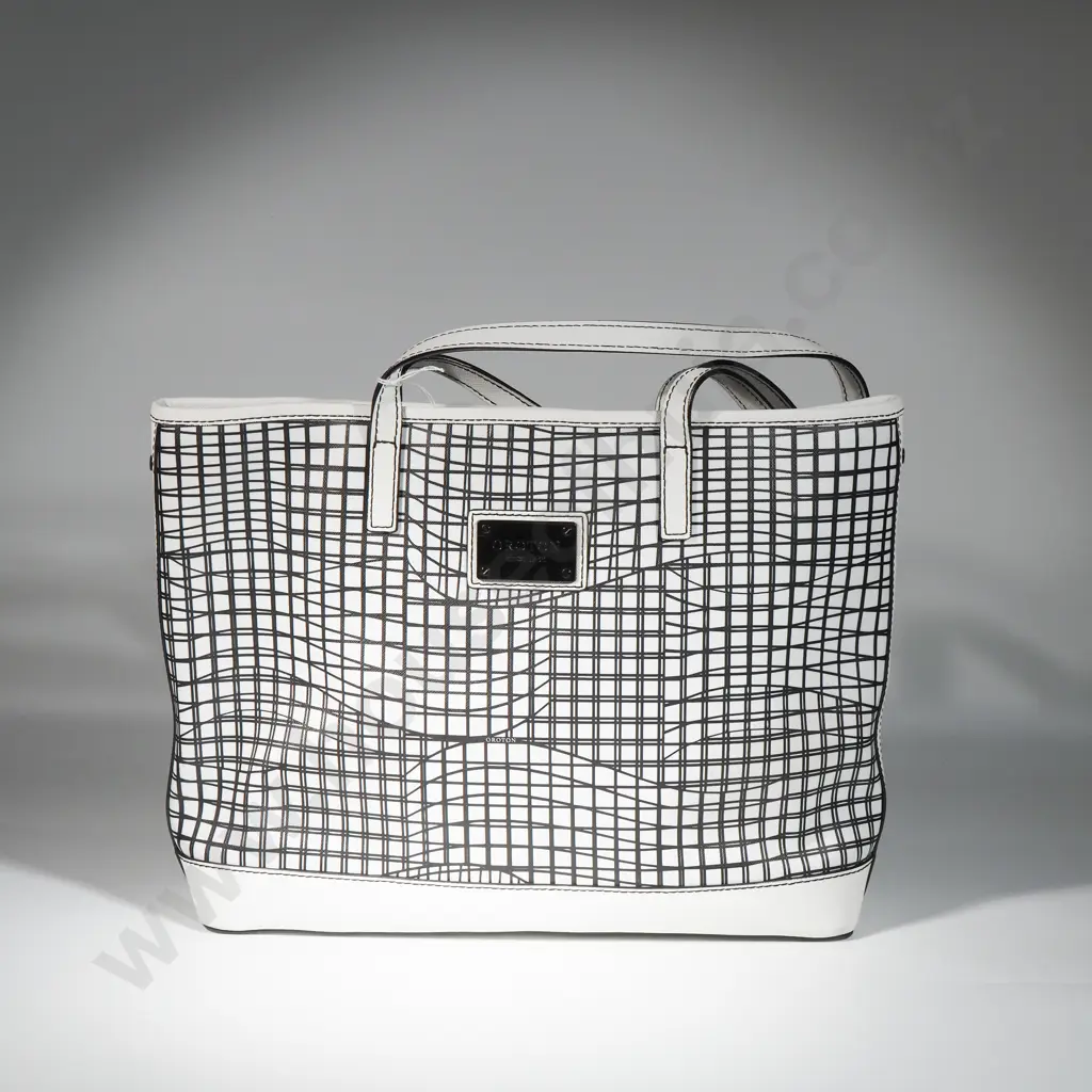 OROTON Black & White Tote Bag Image 1++