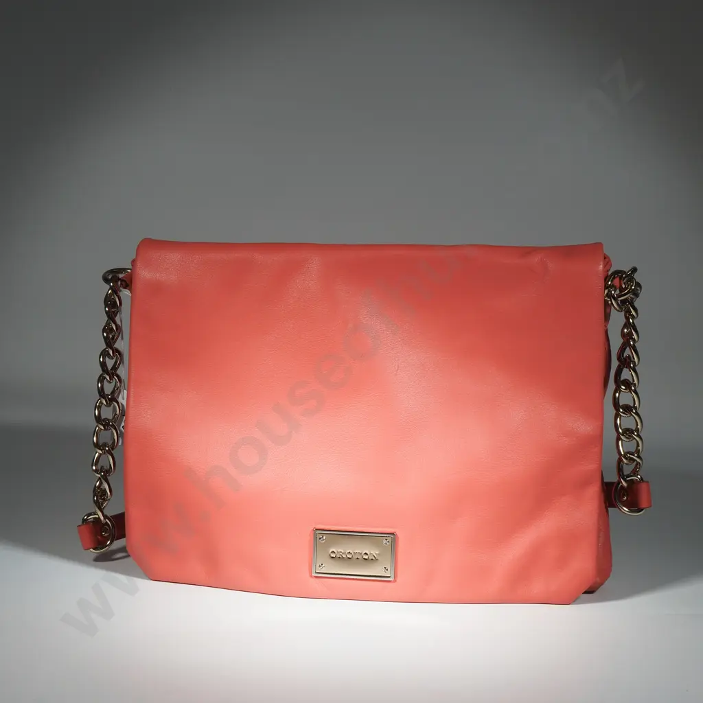 OROTON Large Flap Pink Handbag Image 1++