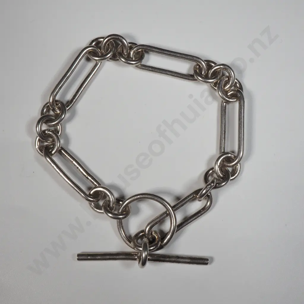Sterling Silver  Paper Link Bracelet  Image 1++