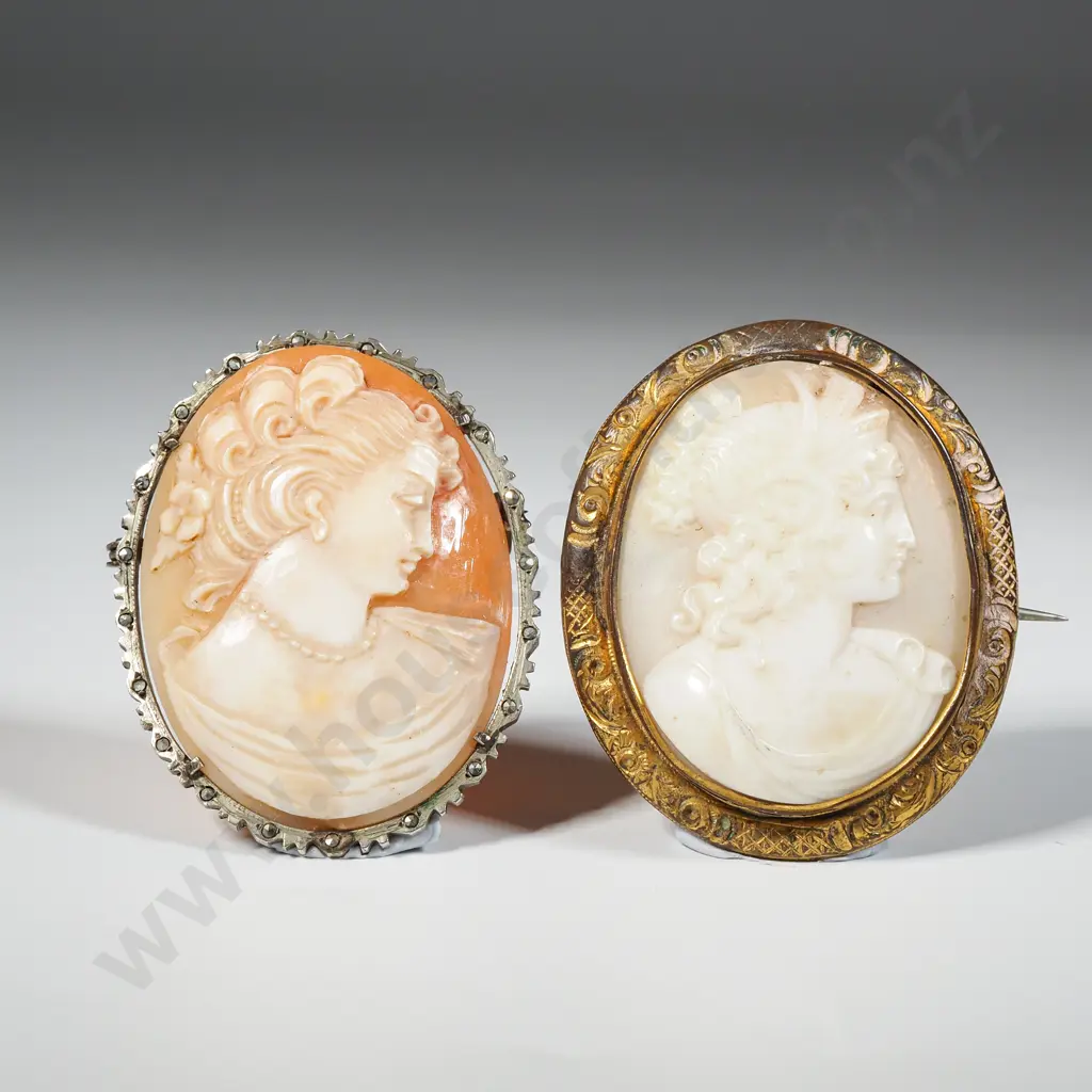 Two Cameo Brooches  Image 1++