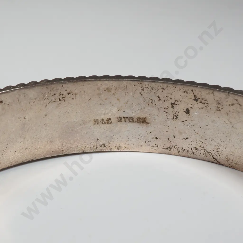 Sterling Silver Snap Bracelet with Engraved Front  Image 1++