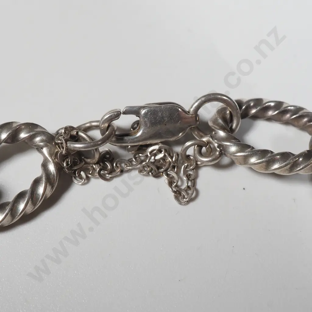 Sterling Silver Oval Link Bracelet Image 1++