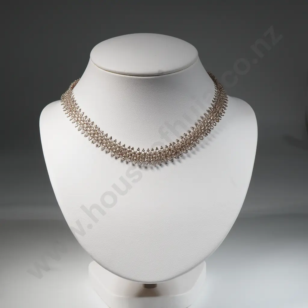 Sterling Silver Cannetille  Choker Necklace/Collar   Image 1++