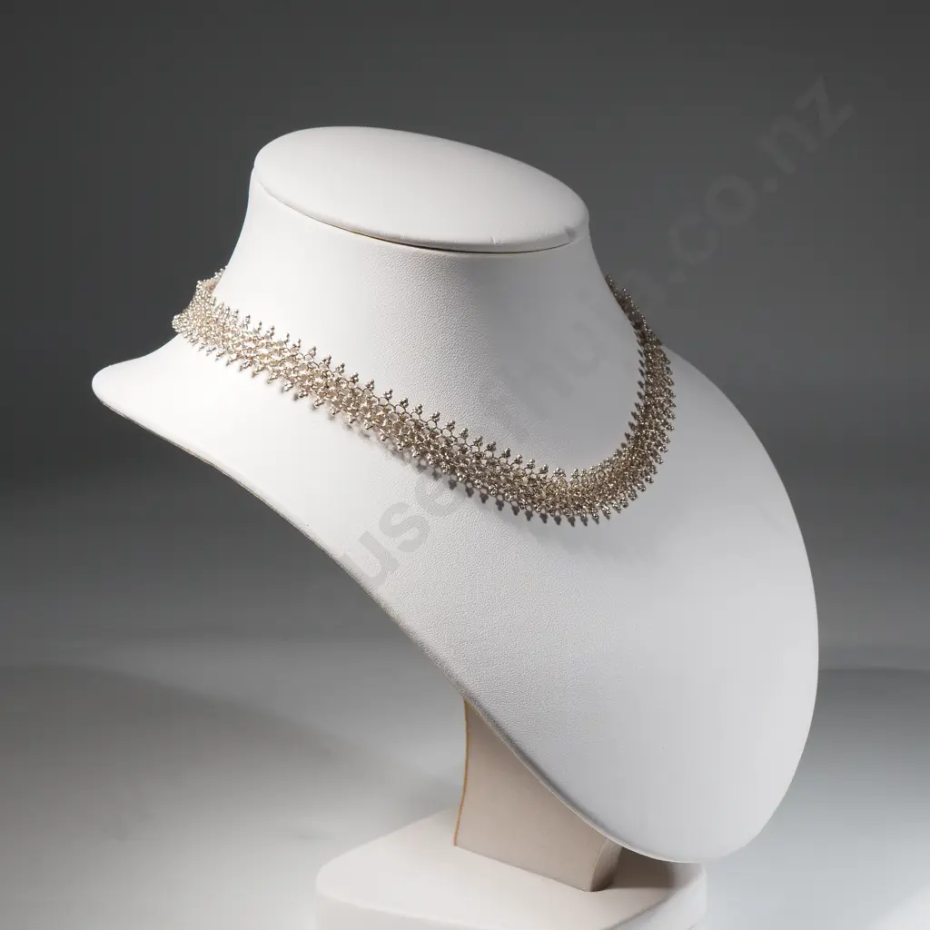 Sterling Silver Cannetille  Choker Necklace/Collar   Image 1++