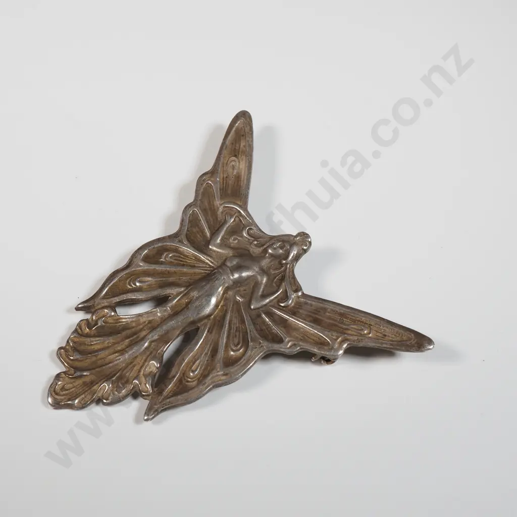Large Art Nouveau Fairy Brooch Image 1++