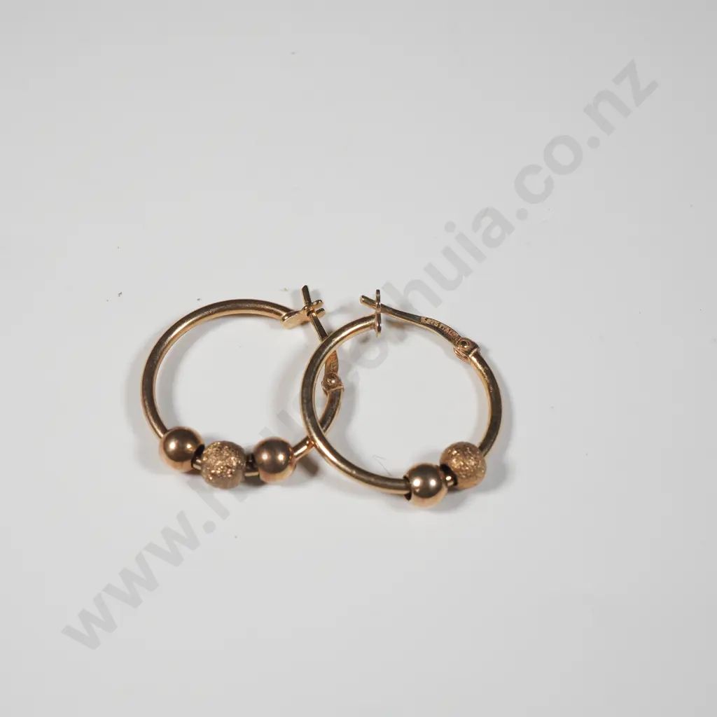 9ct Gold Earrings Image 1++