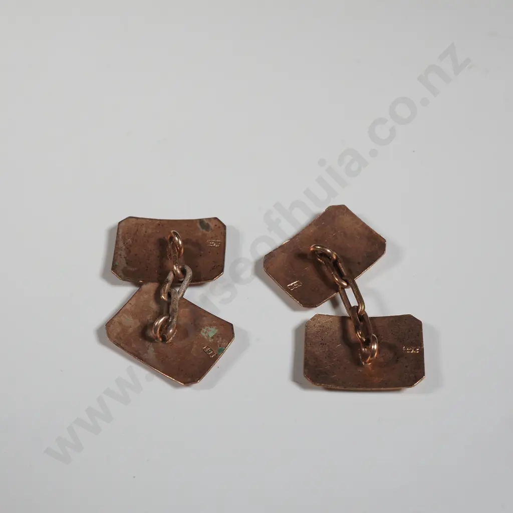 9ct Gold Cufflinks Image 1++