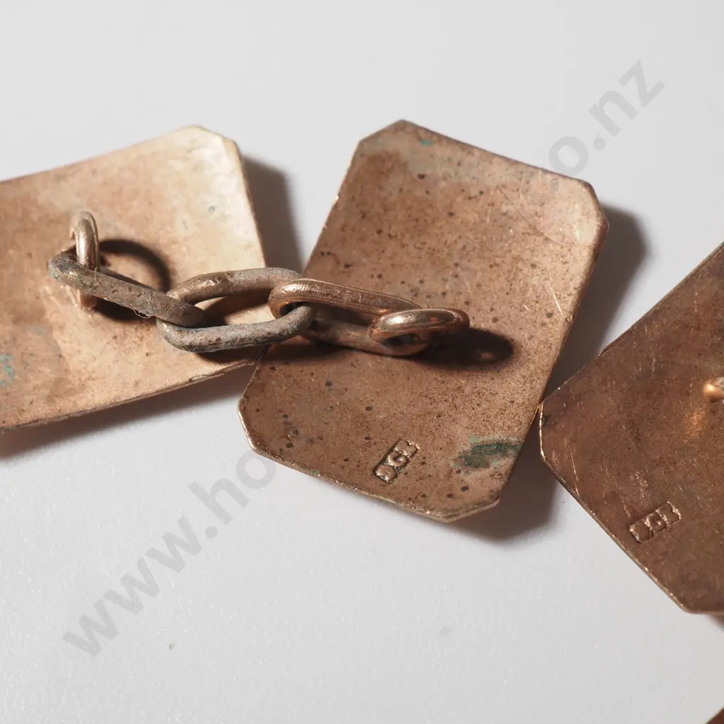 9ct Gold Cufflinks Image 1++