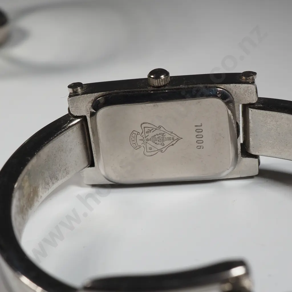 Three Ladies Wristwatches Including Two Gucci Watches & A Replica Rolex Watch  Image 1++