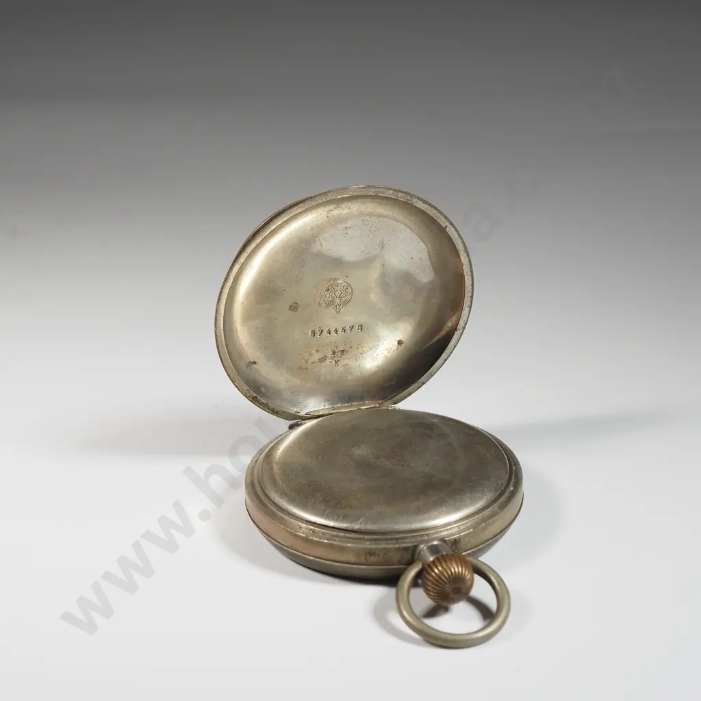 Omega 0800 Silver Pocket Watch Engraved Paris Grand Prix 1900. Image 1++