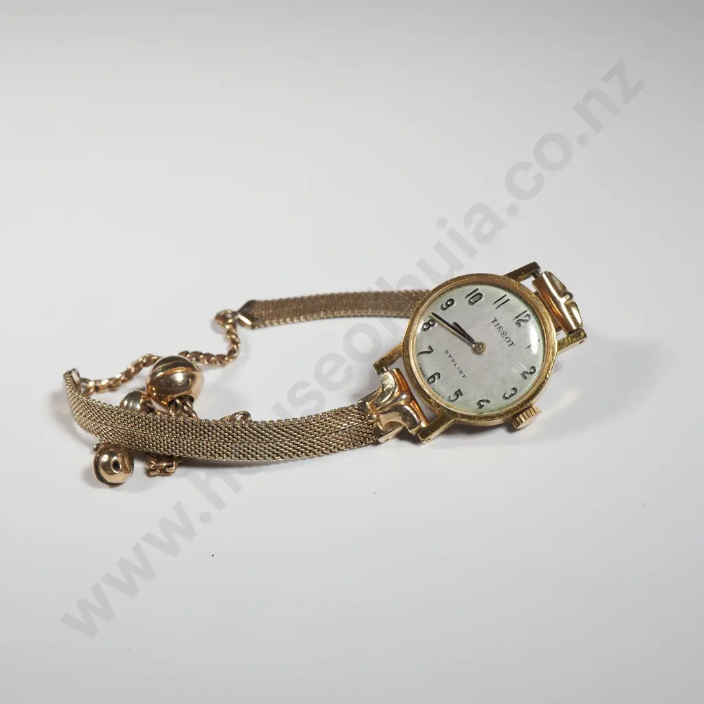 Ladies Tissot Gold Tone Watch With Mesh Bracelet  Image 1++