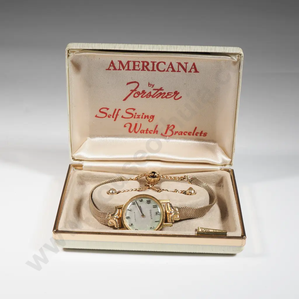 Ladies Tissot Gold Tone Watch With Mesh Bracelet  Image 1++