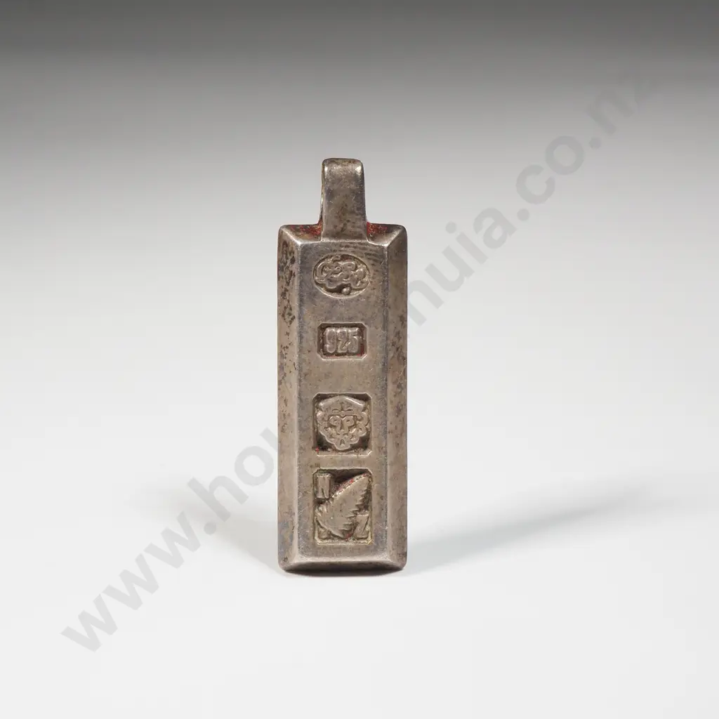 Sterling Silver Ingot with Assay Marks  Image 1++