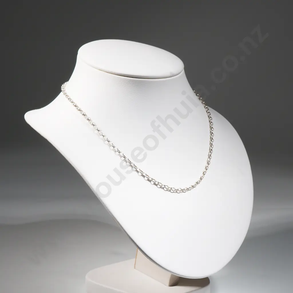 Sterling Silver Chain Link Necklace  Image 1++