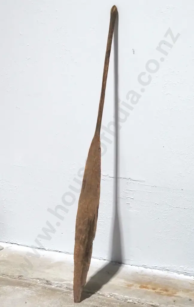 Pre-European Wooden Waka Hoe (Canoe Paddle) - Y16163 Image 1++