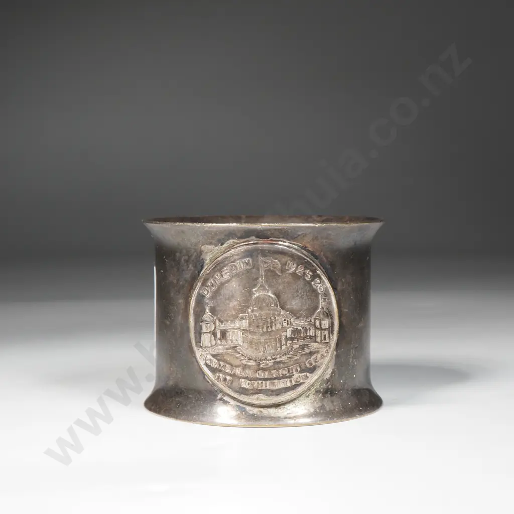 1925/26 Dunedin Exhibition S/P Napkin Ring  Image 1++