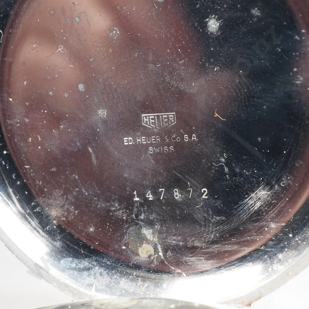 Heuer Chronograph Pocket Watch - New Zealand Rail Image 1++