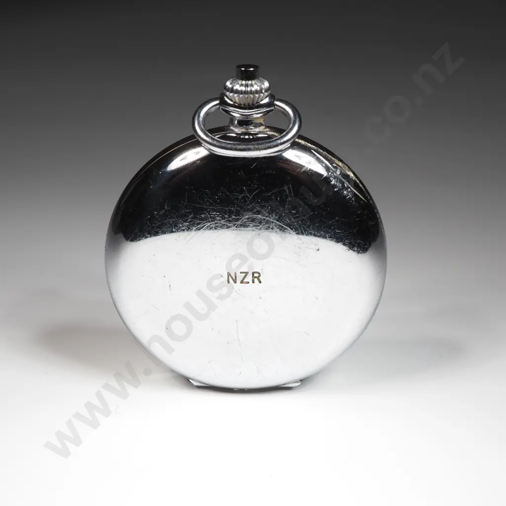 Heuer Chronograph Pocket Watch - New Zealand Rail Image 1++