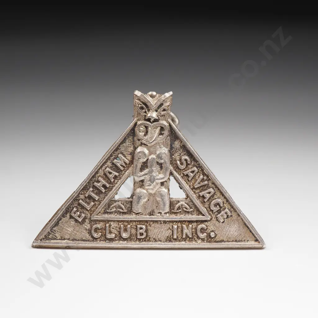 Sterling Silver Eltham Savage Club Badge Image 1++