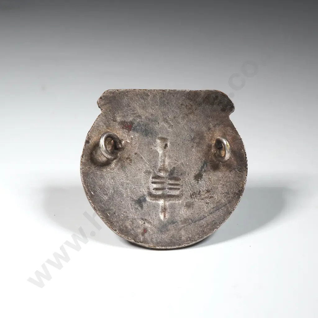 Antique Kowhai Independent School Sterling Silver Enamel Badge A/F Image 1++