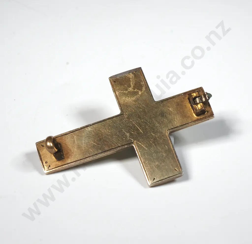 St Pauls Cathedral Dunedin 1904 Gilt Cross Image 1++