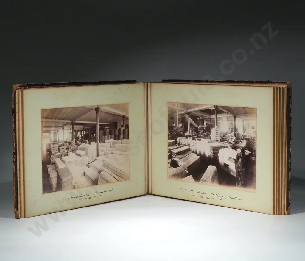 Antique 1860's Early NZ   Photograph Album Depicting Photos Of  Sargood & Sons Warehouse/Shop Aucklan Image 1++