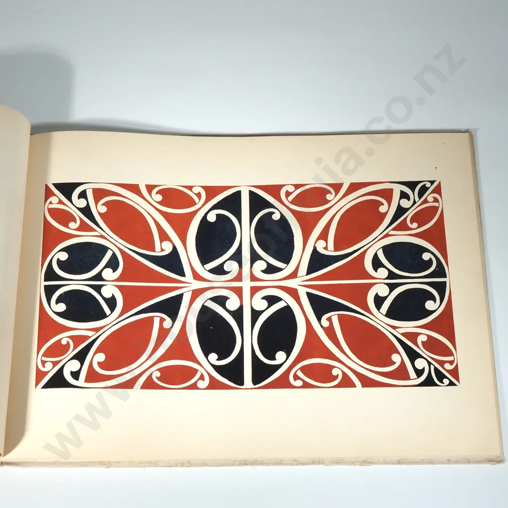Rare Edition of The Book "Maori Patterns Painted & Carved"  By J H Menzies, Publisher ChCh  Smith and Anthony,1910 Image 1++