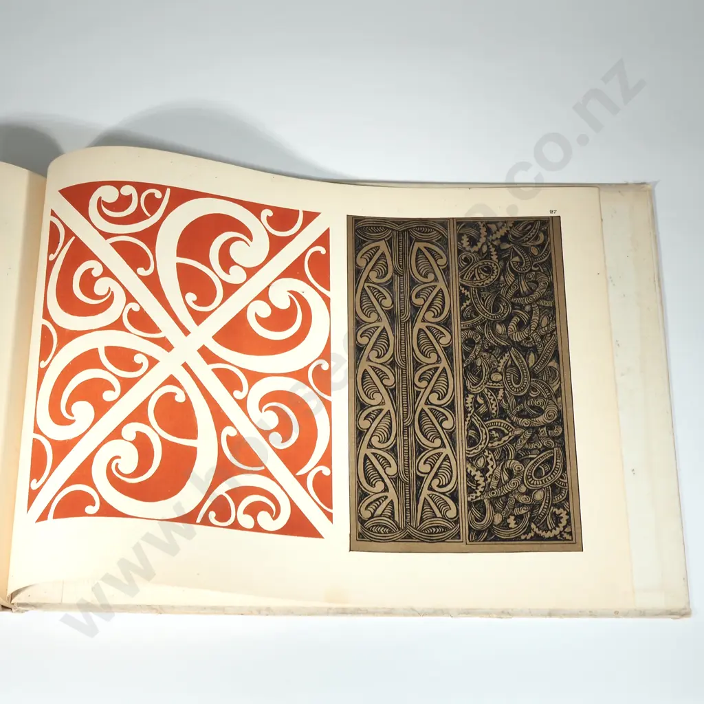 Rare Edition of The Book "Maori Patterns Painted & Carved"  By J H Menzies, Publisher ChCh  Smith and Anthony,1910 Image 1++