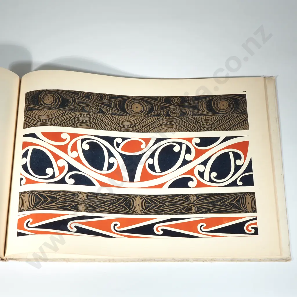 Rare Edition of The Book "Maori Patterns Painted & Carved"  By J H Menzies, Publisher ChCh  Smith and Anthony,1910 Image 1++