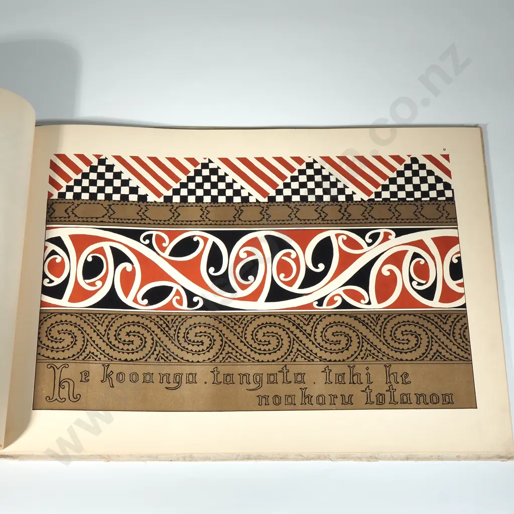 Rare Edition of The Book "Maori Patterns Painted & Carved"  By J H Menzies, Publisher ChCh  Smith and Anthony,1910 Image 1++