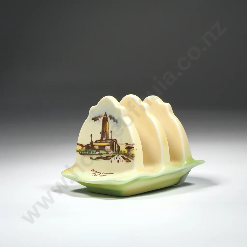 Carlton Ware Toast Rack "Centennial Exhibition New Zealand 1840 -1940 Image 1++