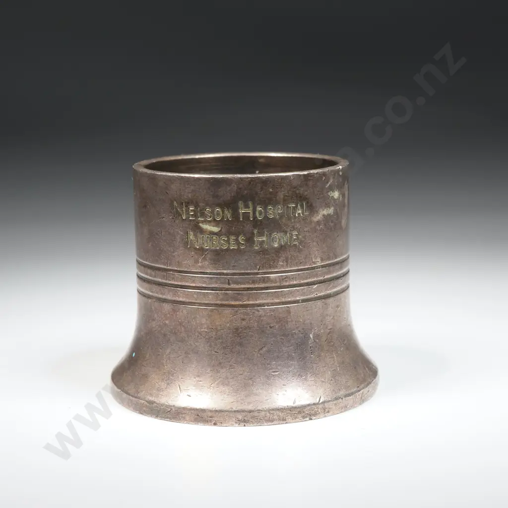 Antique Nelson Hospital Nurses Home S/P Candle Stick - Walker & Hall NZ Limited  Image 1++