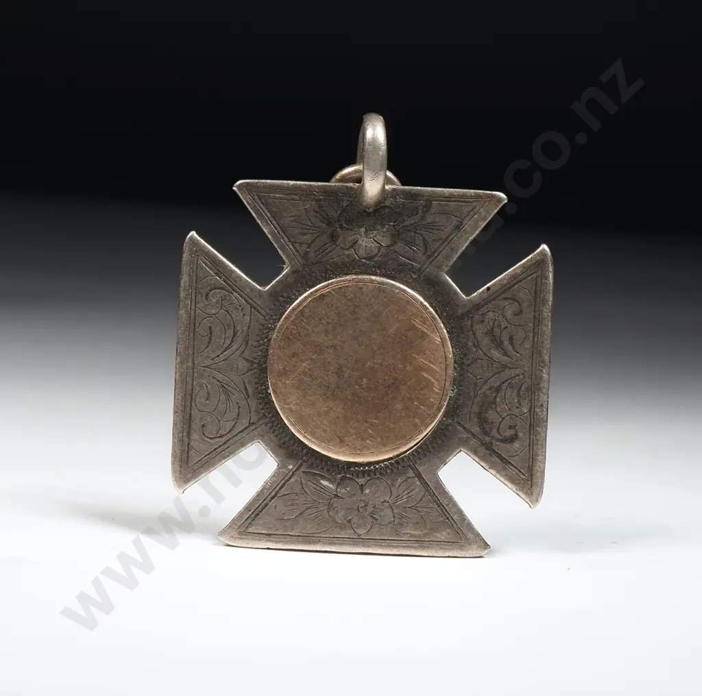Antique Sterling Silver New Zealand Made 1st Prize Fob by A . Stoneham Image 1++