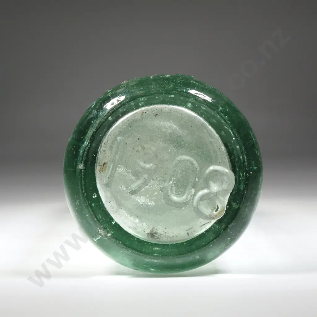 Thomson Dunedin Codd Bottle. Purity Cross Trade Mark. Kilner & Bros. Makers 1908 On Base Image 1++