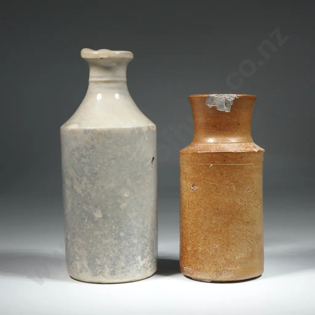 Vintage Stoneware "Meeks" Inks Dunedin Bottle Image 1++