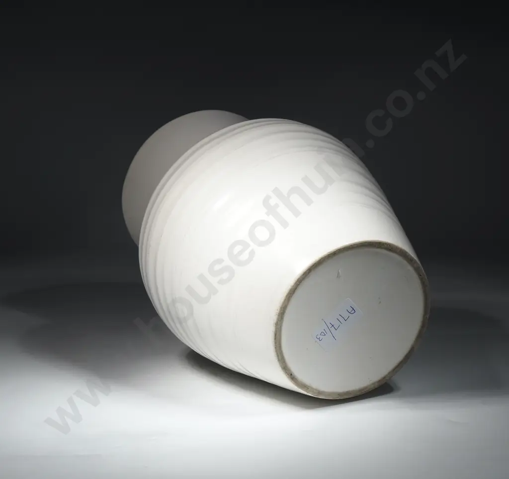 A Large Crown Lynn  Ring Turned & Flared Vase Number 2070. H 255mm Image 1++