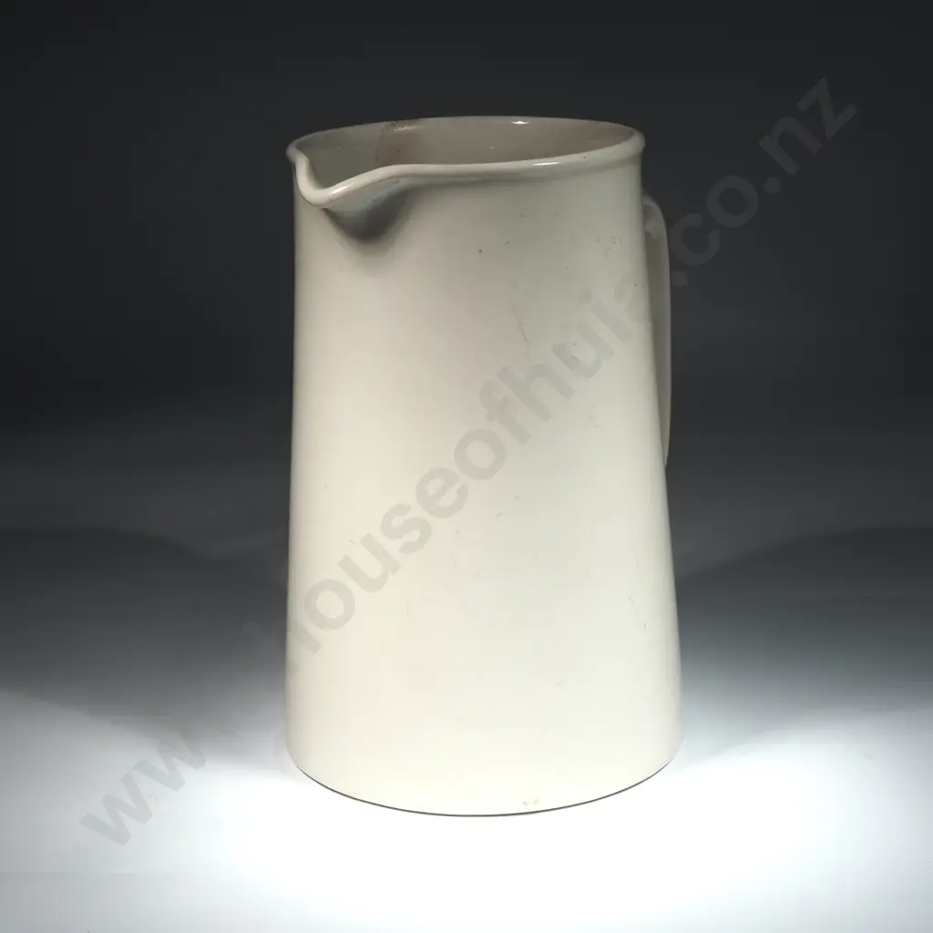 Large Crown Lynn Vitrified NZG Straight Sided Jug. Marked to Base. Image 1++