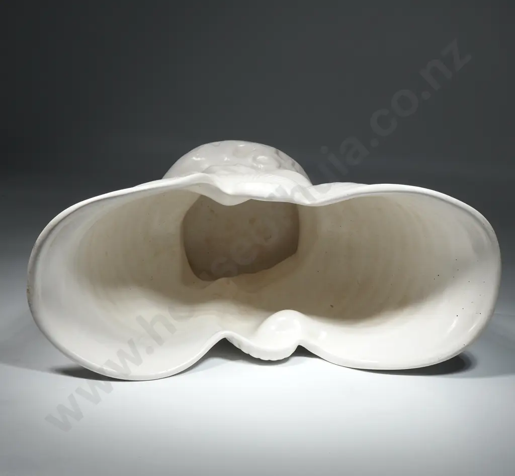 Crown Lynn Double Nautilus Vase. Shape No 2067. L 280 x H 160mm  Image 1++