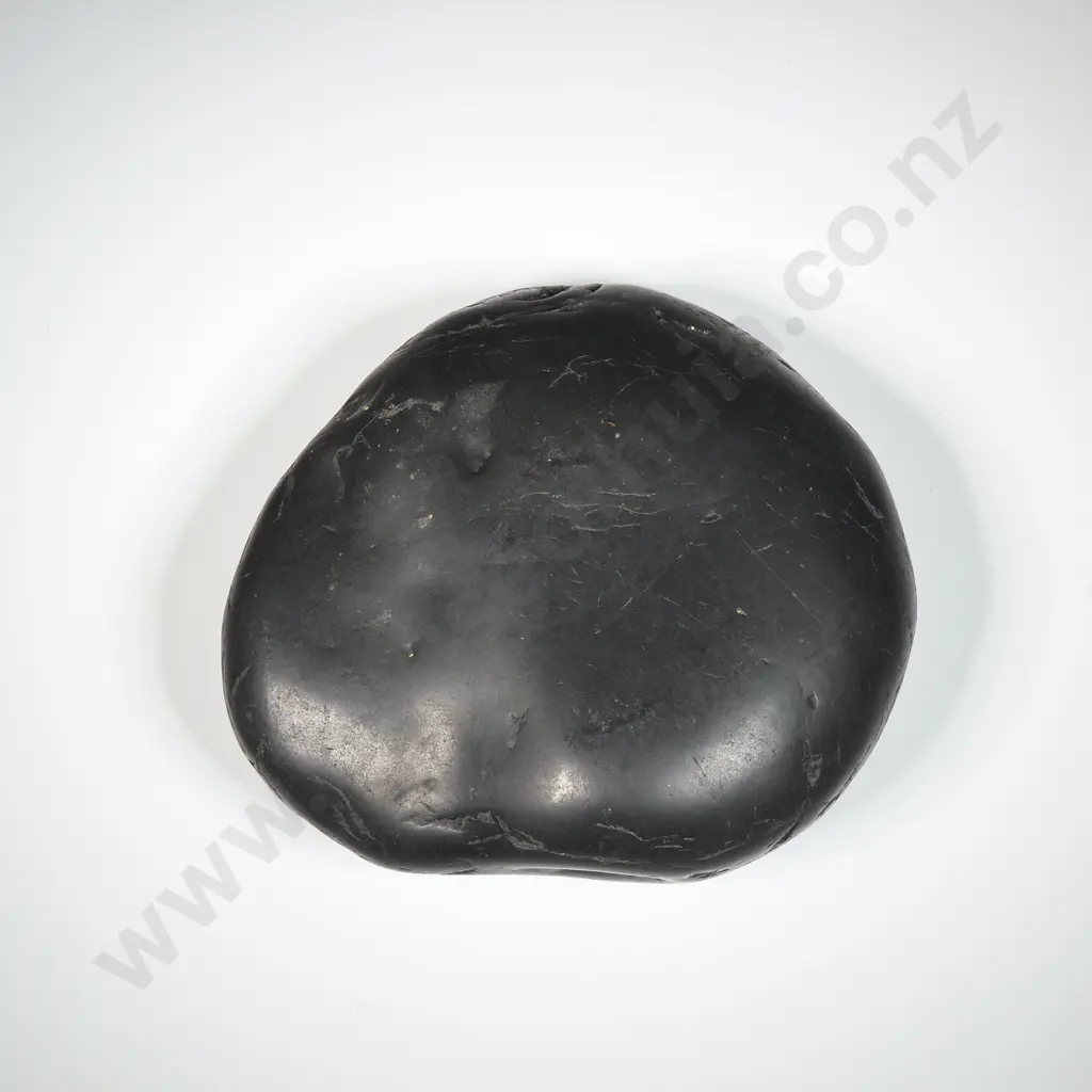 Black Pounamu Riverstone  Image 1++